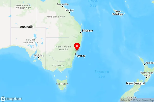 Redhead,New South Wales Region Map