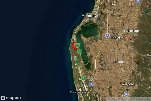 Clifton,Western Australia Satellite Map