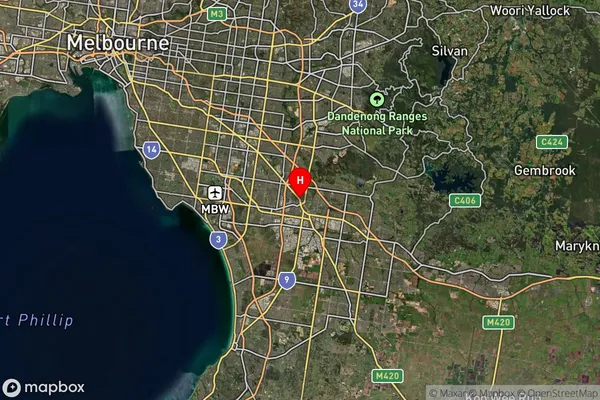 Dandenong South,Victoria Satellite Map