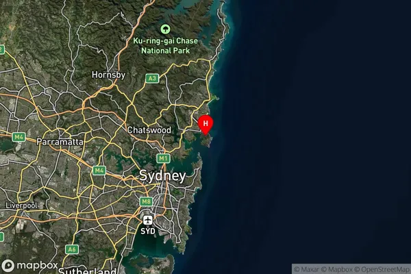 Manly,New South Wales Satellite Map