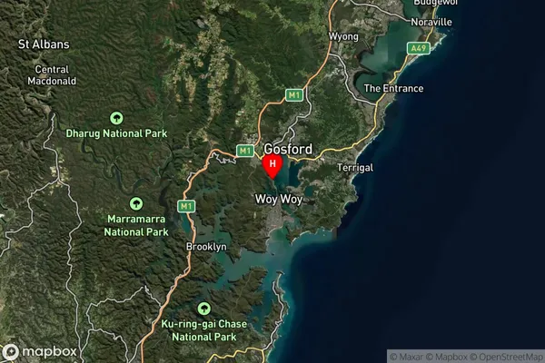 Koolewong,New South Wales Satellite Map