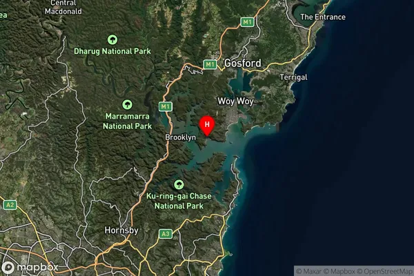 Patonga,New South Wales Satellite Map