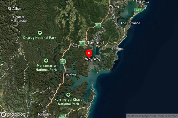 Phegans Bay,New South Wales Satellite Map