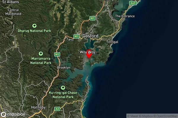 Ettalong Beach,New South Wales Satellite Map