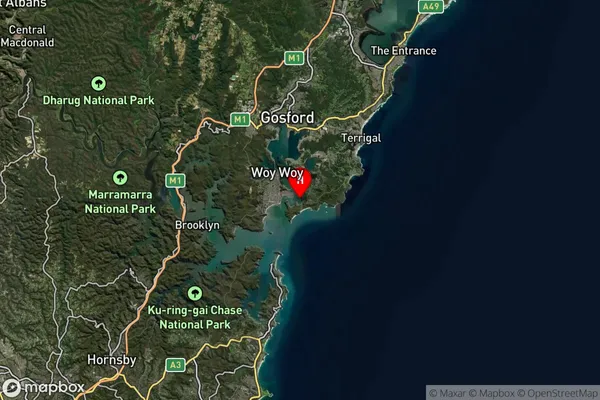 Killcare,New South Wales Satellite Map