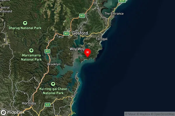 Killcare Heights,New South Wales Satellite Map