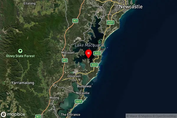 Gwandalan,New South Wales Satellite Map