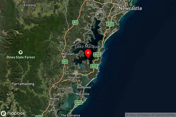 Point Wolstoncroft,New South Wales Satellite Map