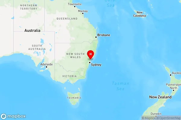 Warnervale,New South Wales Region Map