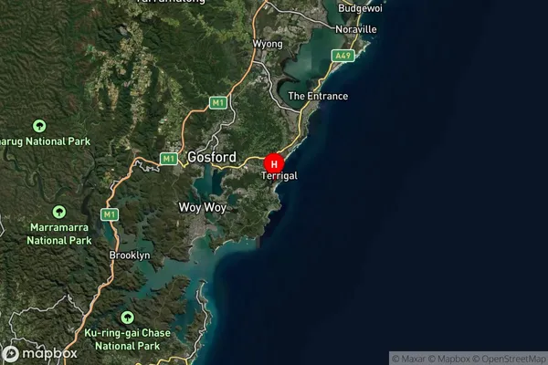 North Avoca,New South Wales Satellite Map