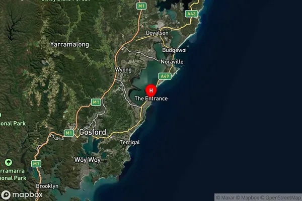 Blue Bay,New South Wales Satellite Map