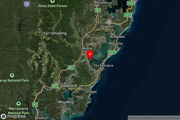 Chittaway Bay,New South Wales Satellite Map