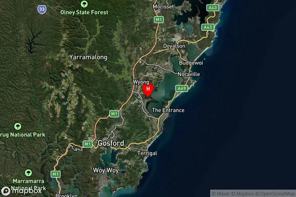 Chittaway Point,New South Wales Satellite Map