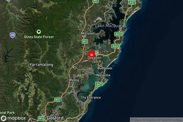 Blue Haven,New South Wales Satellite Map