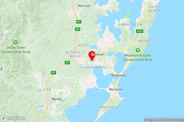 Blue Haven,New South Wales Area Map