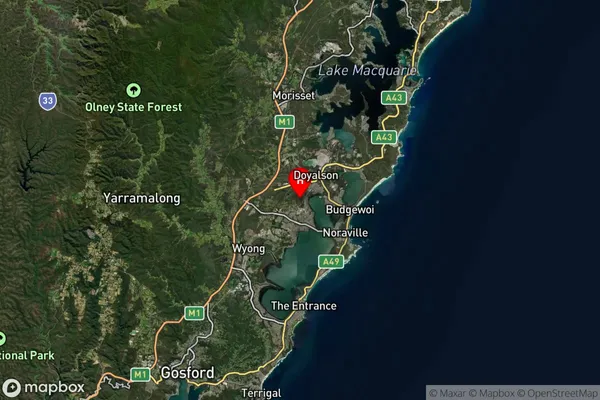 Charmhaven,New South Wales Satellite Map