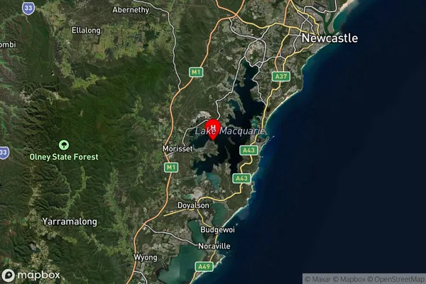 Balcolyn,New South Wales Satellite Map