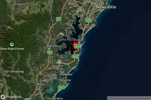 Cams Wharf,New South Wales Satellite Map