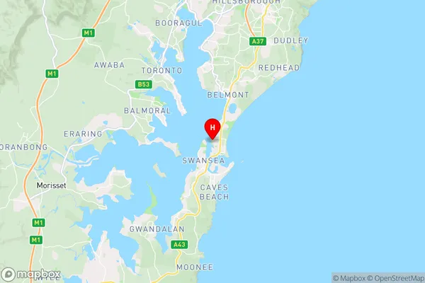 Pelican,New South Wales Area Map