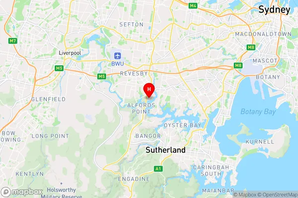 Padstow Heights,New South Wales Area Map