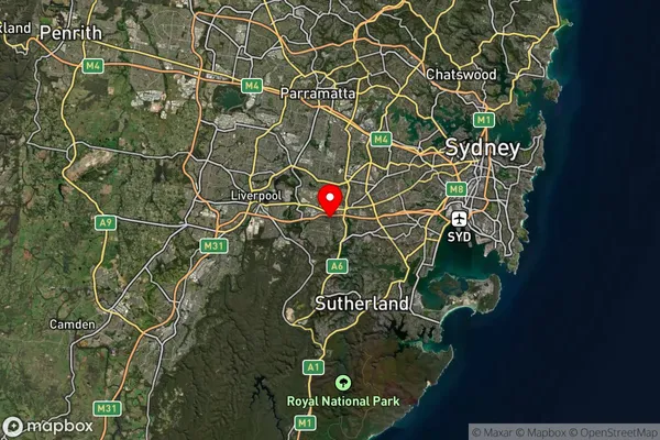 Revesby North,New South Wales Satellite Map