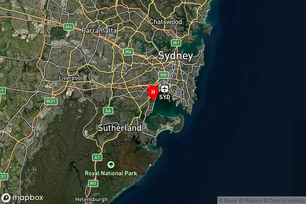 Monterey,New South Wales Satellite Map