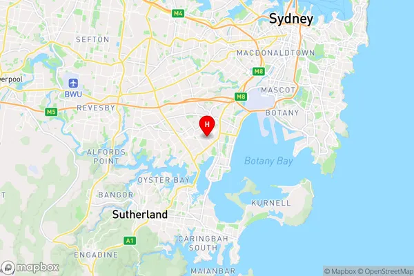 Carlton,New South Wales Area Map