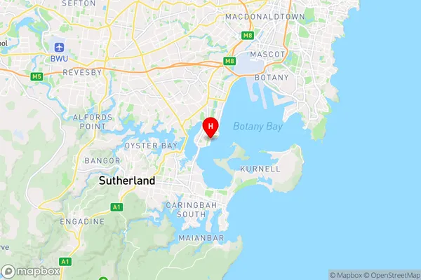 Sandringham,New South Wales Area Map