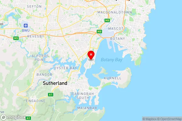 Sans Souci,New South Wales Area Map