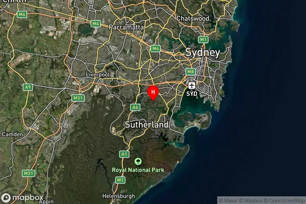 Oatley,New South Wales Satellite Map