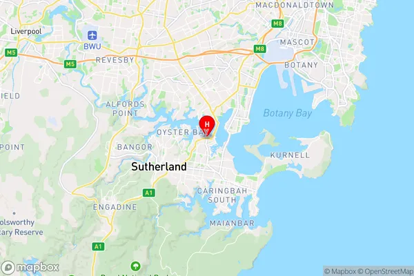 Sylvania,New South Wales Area Map