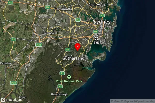 Oyster Bay,New South Wales Satellite Map