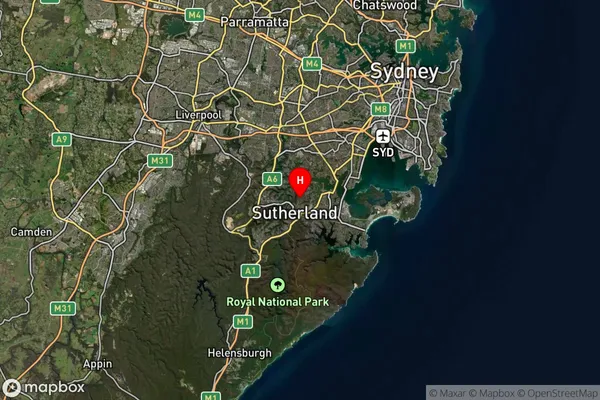 Jannali,New South Wales Satellite Map