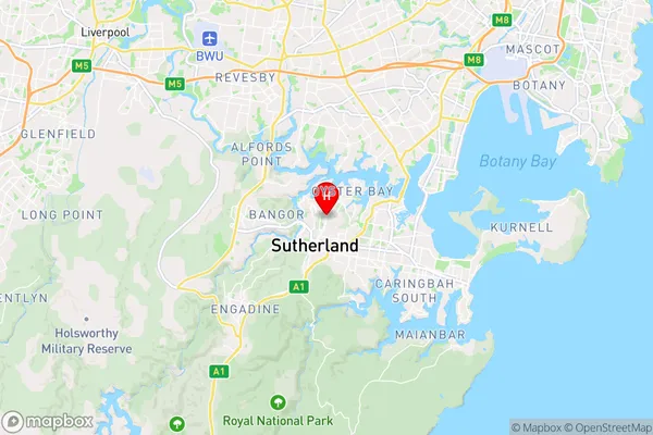 Jannali,New South Wales Area Map