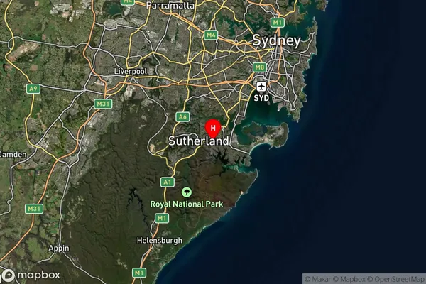 Gymea,New South Wales Satellite Map