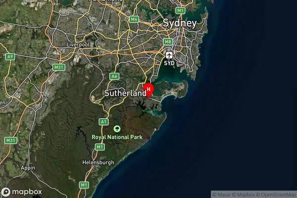 Caringbah,New South Wales Satellite Map