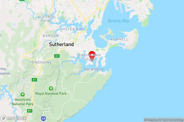 Dolans Bay,New South Wales Area Map