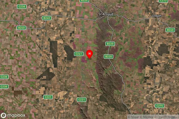 Rostron,Victoria Satellite Map