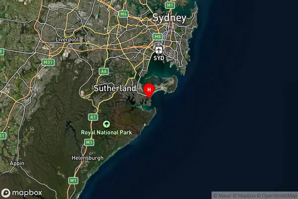 Cronulla,New South Wales Satellite Map