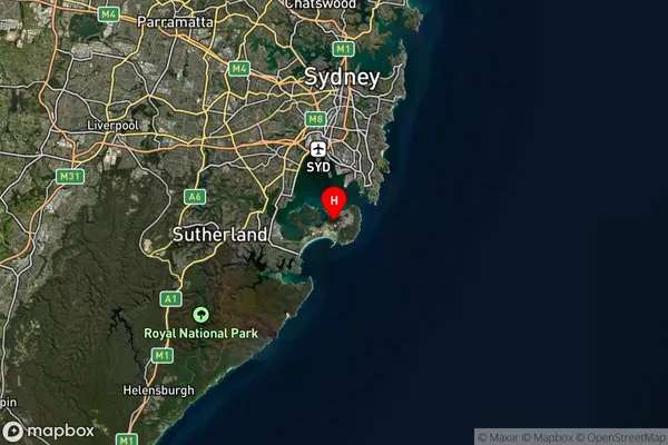 Kurnell,New South Wales Satellite Map