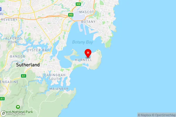 Kurnell,New South Wales Area Map