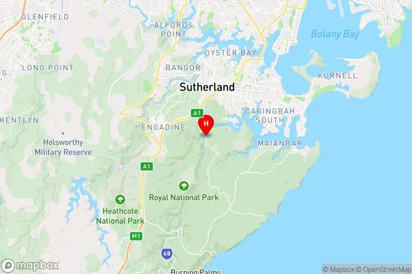 Audley,New South Wales Area Map