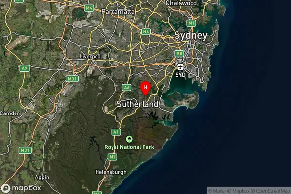 Kareela,New South Wales Satellite Map