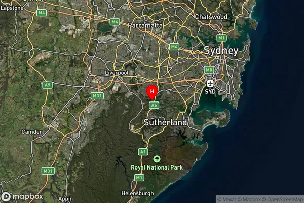 Alfords Point,New South Wales Satellite Map