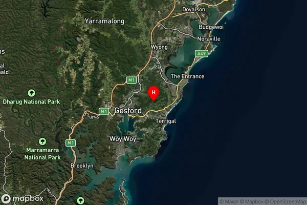 Holgate,New South Wales Satellite Map