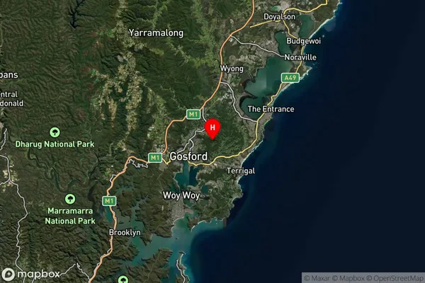 Mount Elliot,New South Wales Satellite Map