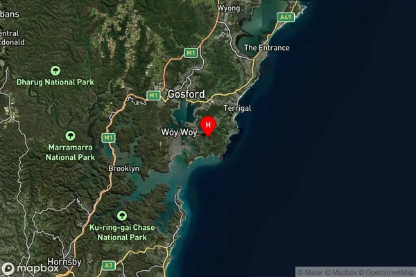 Bensville,New South Wales Satellite Map