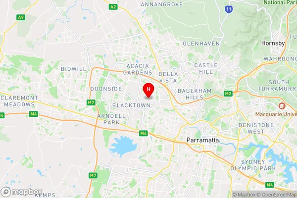 Lalor Park,New South Wales Area Map