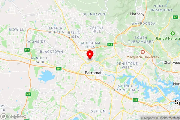 Northmead,New South Wales Area Map