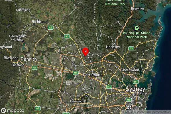 Crestwood,New South Wales Satellite Map